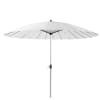 Parasol en tissu et aluminium blanc
